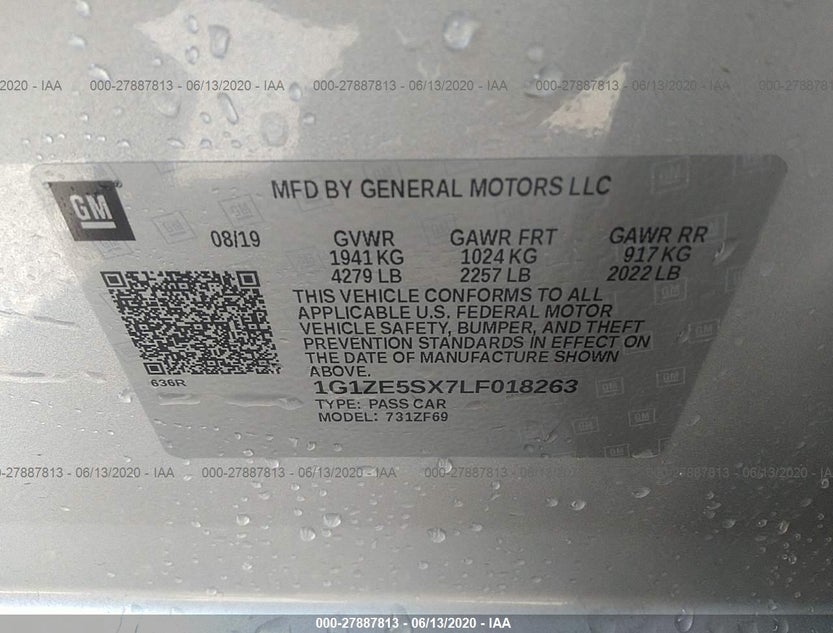 1G1ZE5SX7LF018263