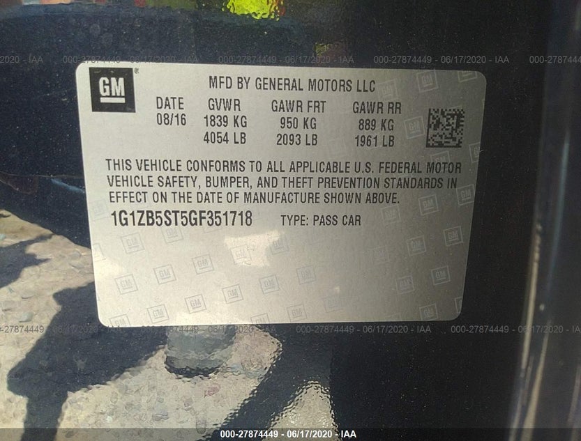 1G1ZB5ST5GF351718