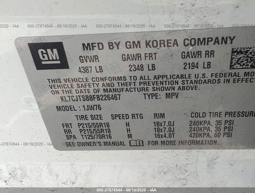 KL7CJTSB8FB226467