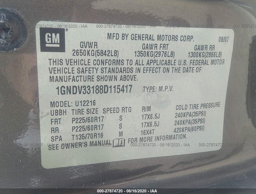 1GNDV33188D115417
