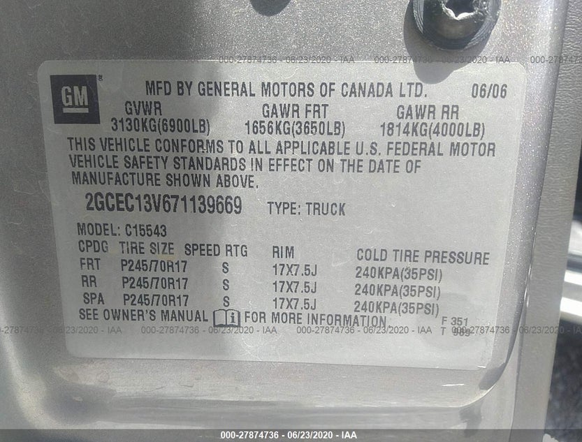 2GCEC13V671139669