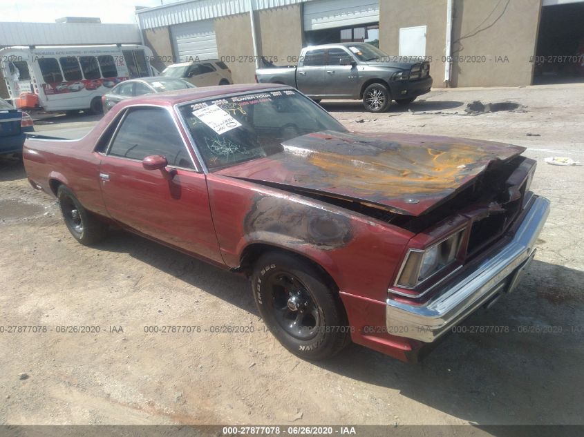 1979 Chevrolet El Camino VIN: 00001W80J9R427604 Lot: 27877078