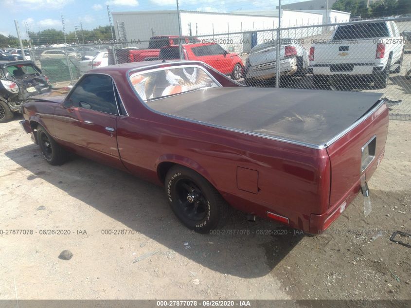 1979 Chevrolet El Camino VIN: 00001W80J9R427604 Lot: 27877078