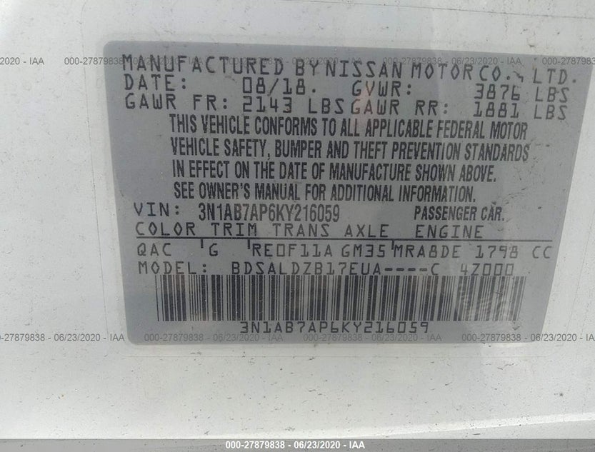 3N1AB7AP6KY216059