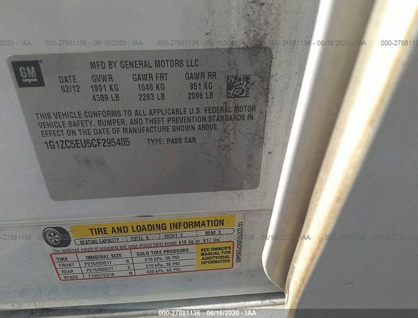 1G1ZC5EU5CF295405