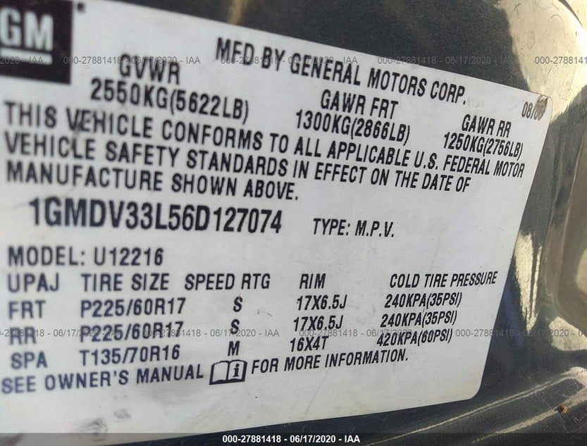 1GMDV33L56D127074