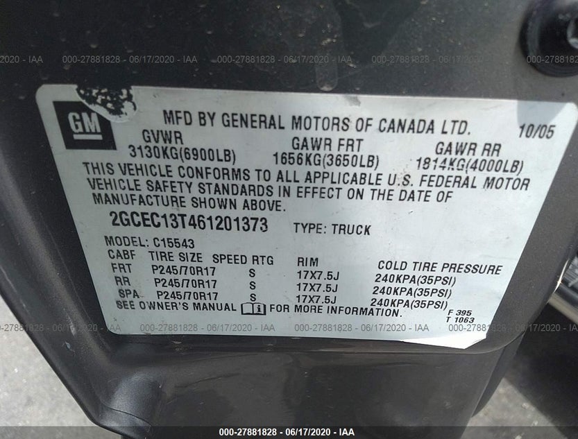 2GCEC13T461201373