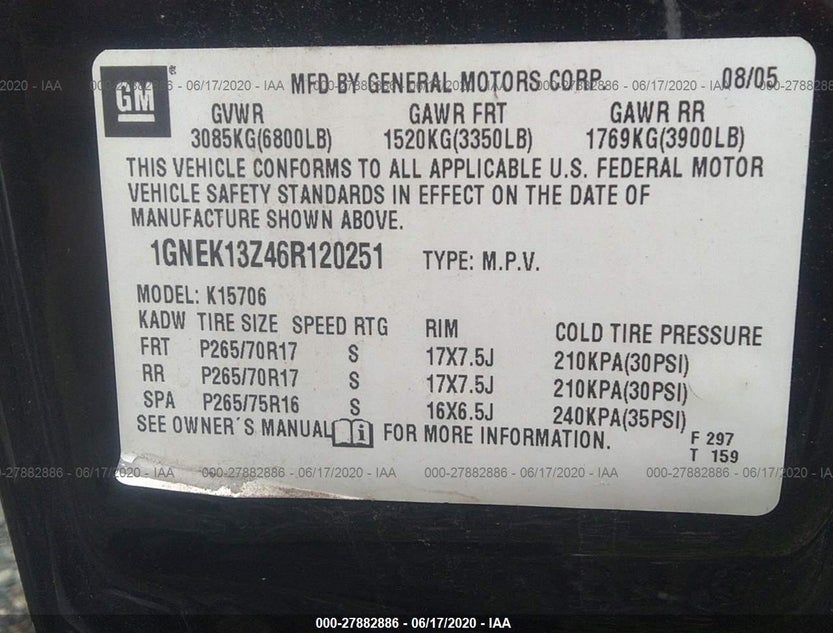 1GNEK13Z46R120251