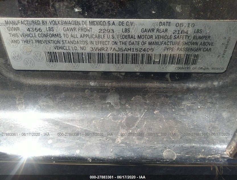 3VWRZ7AJ5AM152400