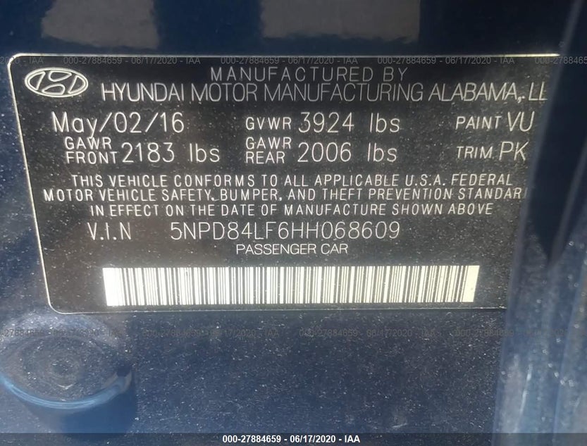 5NPD84LF6HH068609