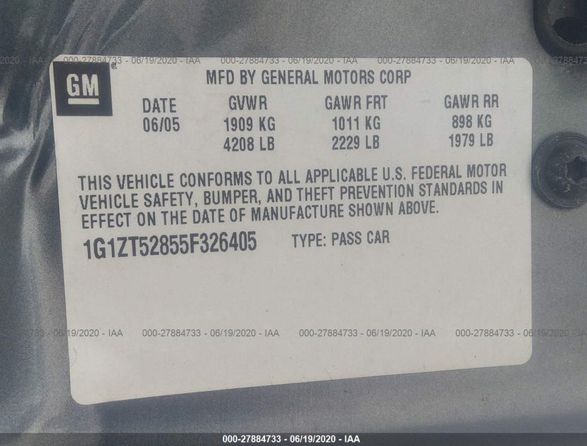1G1ZT52855F326405