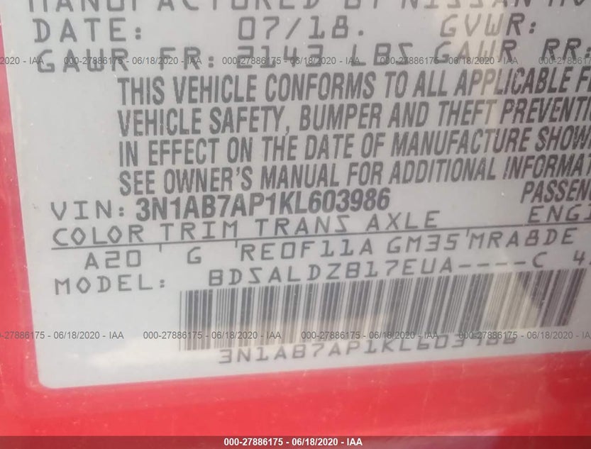 3N1AB7AP1KL603986