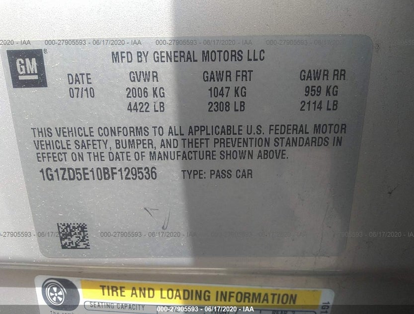 1G1ZD5E10BF129536