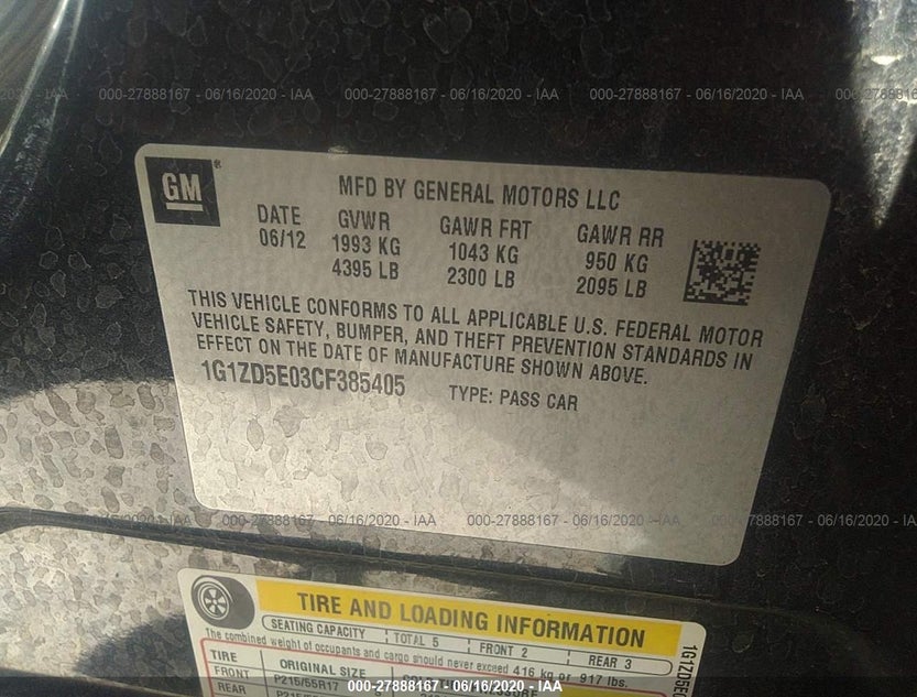 1G1ZD5E03CF385405
