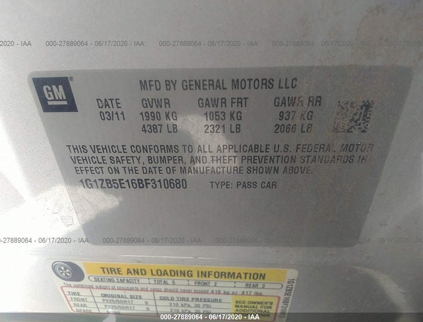 1G1ZB5E16BF310680
