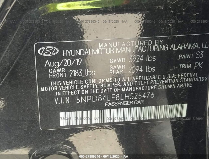 5NPD84LF8LH525476