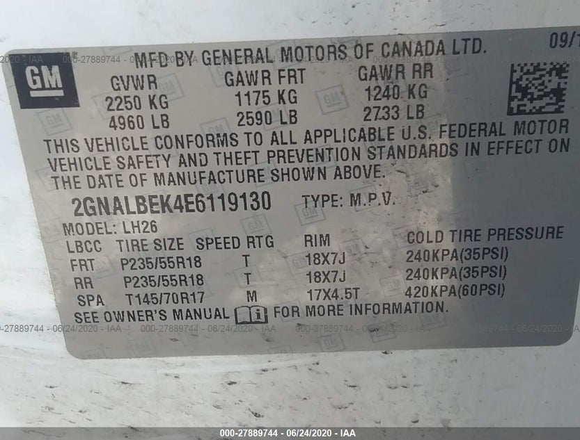 2GNALBEK4E6119130