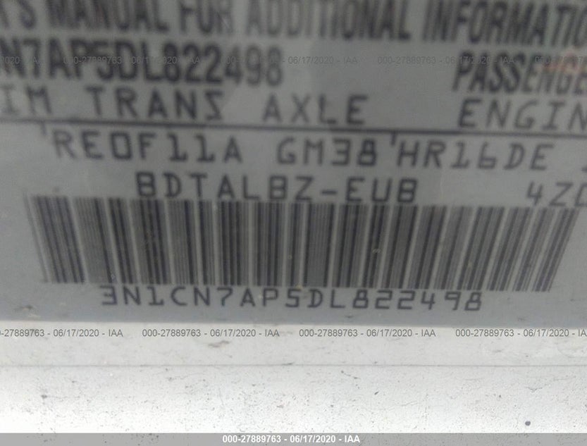 3N1CN7AP5DL822498