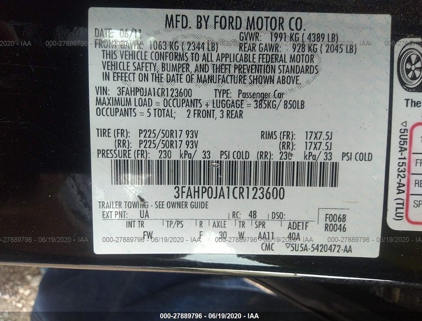 3FAHP0JA1CR123600