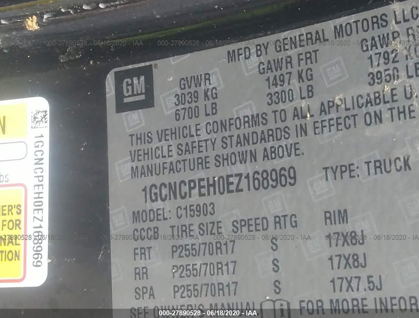 1GCNCPEH0EZ168969