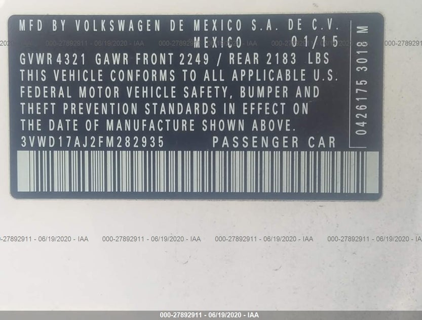 3VWD17AJ2FM282935