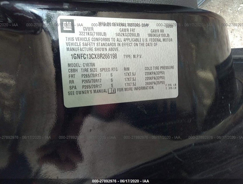 1GNFC13CX8R266198