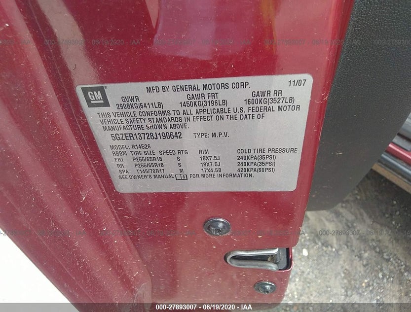 5GZER13728J190642