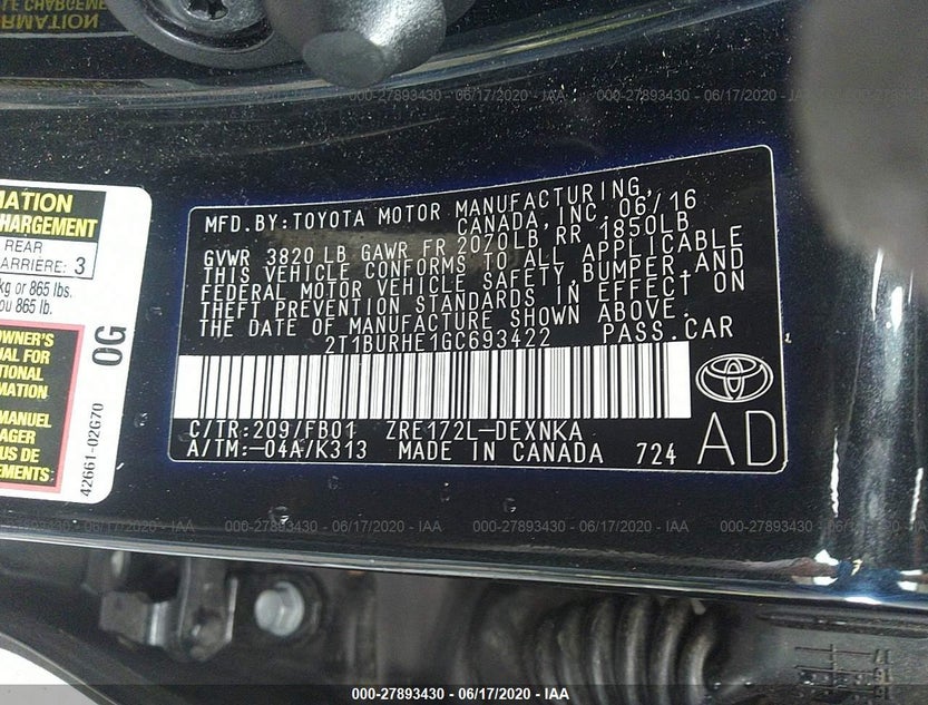 2T1BURHE1GC693422
