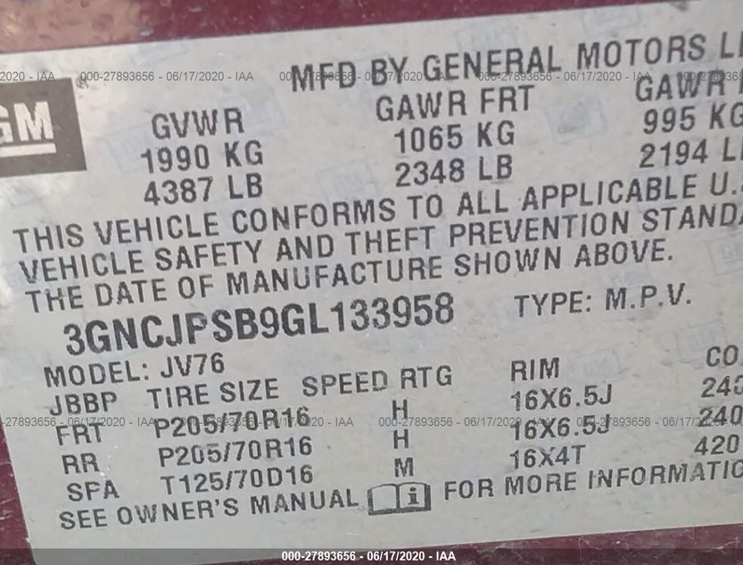 3GNCJPSB9GL133958