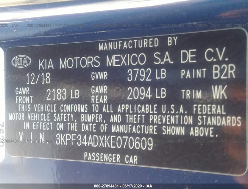 3KPF34ADXKE070609