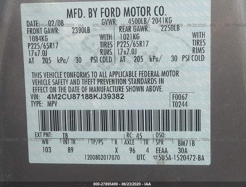 4M2CU87188KJ39382
