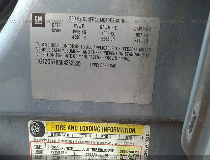 1G1ZG57B584232355