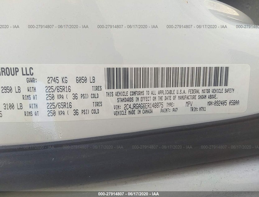 2C4JRGAG6ER148875