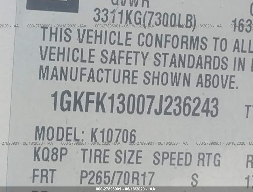 1GKFK13007J236243