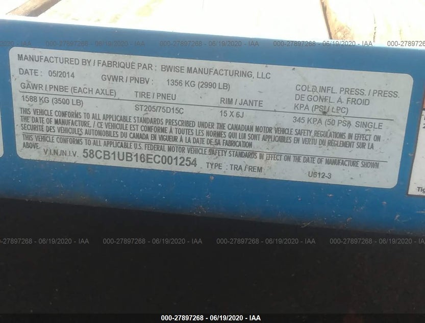 58CB1UB16EC001254