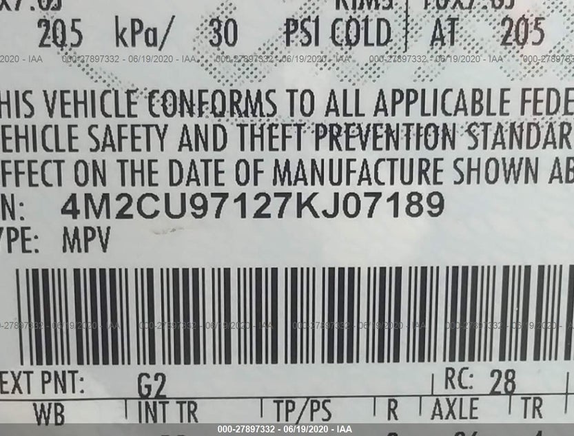 4M2CU97127KJ07189