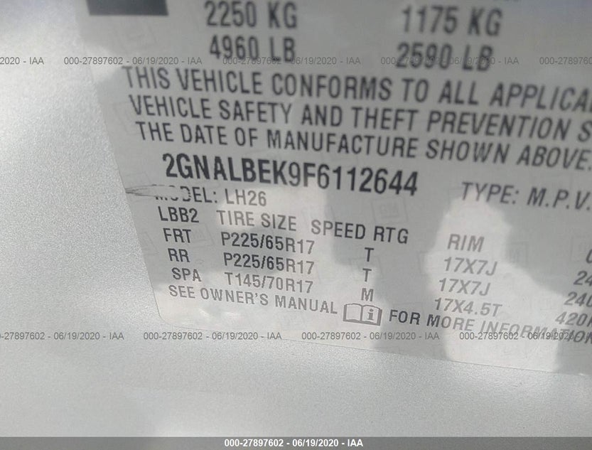 2GNALBEK9F6112644