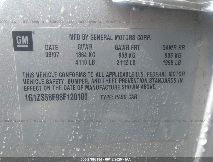 1G1ZS58F98F120100