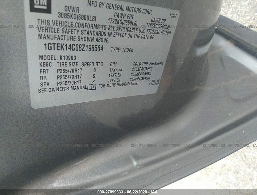1GTEK14C08Z198564