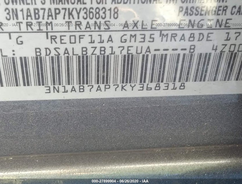 3N1AB7AP7KY368318