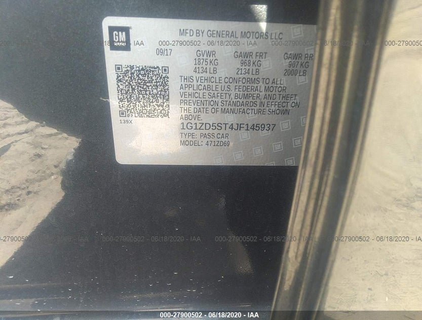 1G1ZD5ST4JF145937