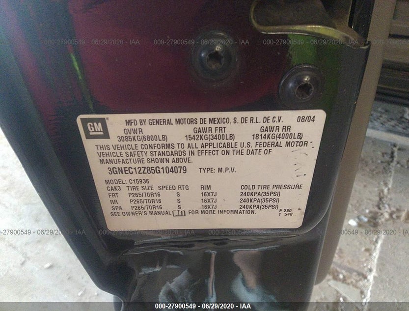3GNEC12Z85G104079