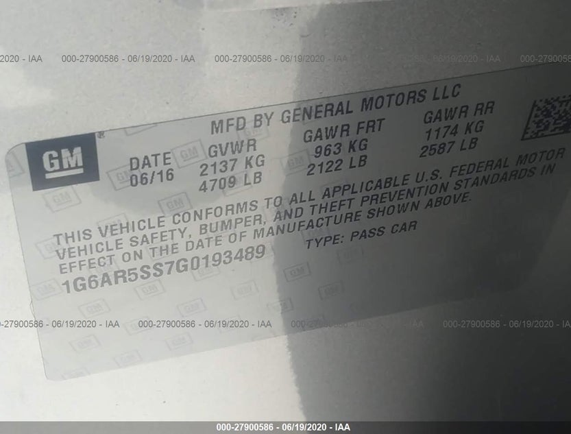 1G6AR5SS7G0193489