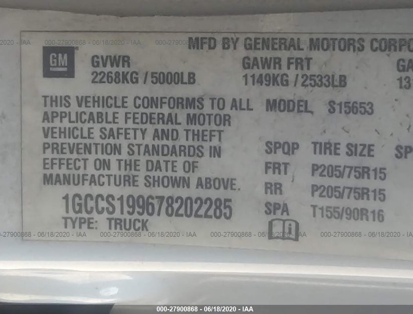 1GCCS199678202285
