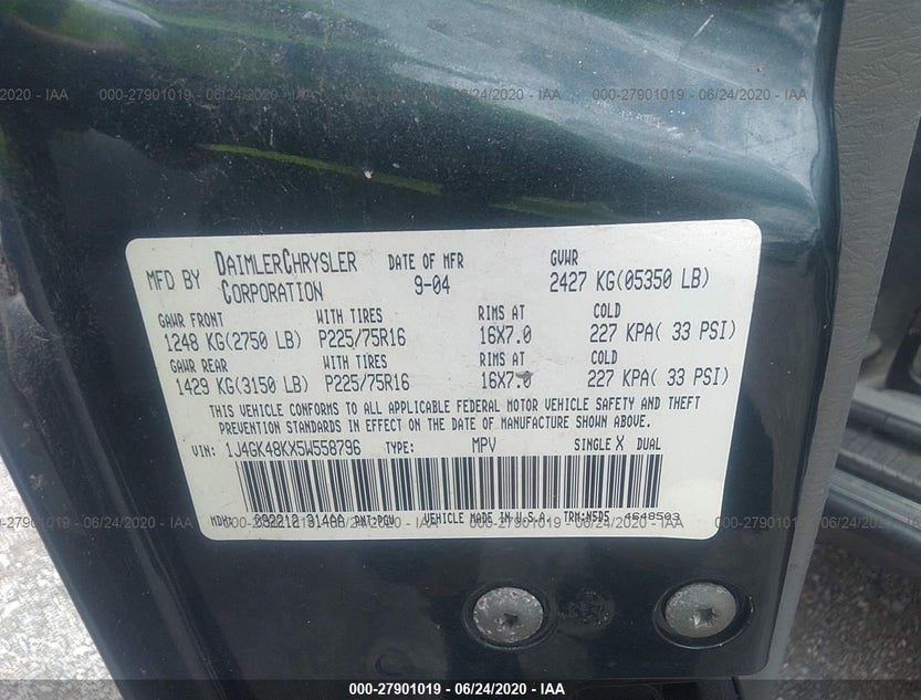 1J4GK48KX5W558796
