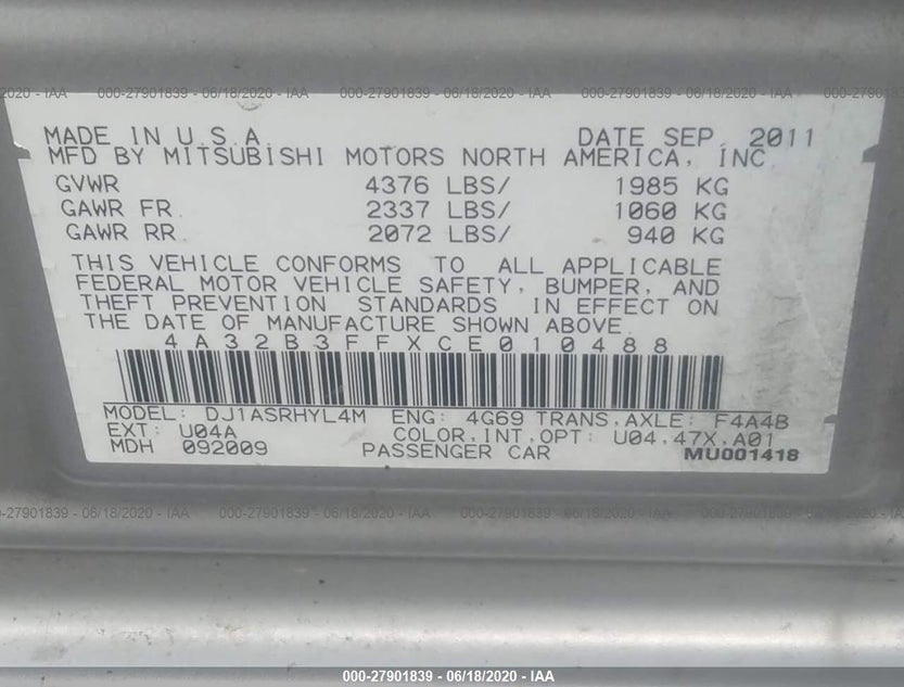 4A32B3FFXCE010488