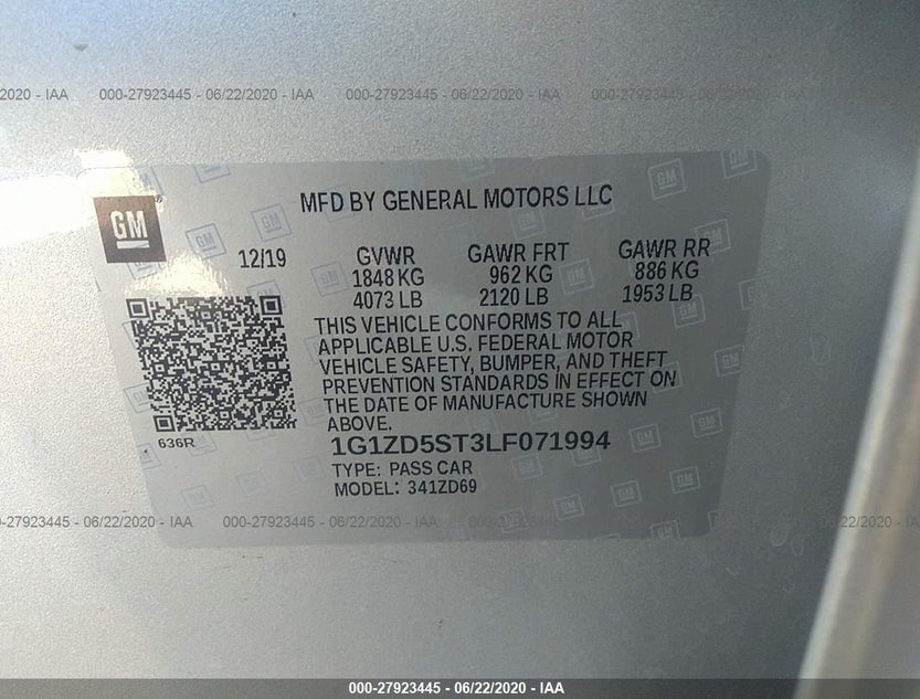 1G1ZD5ST3LF071994