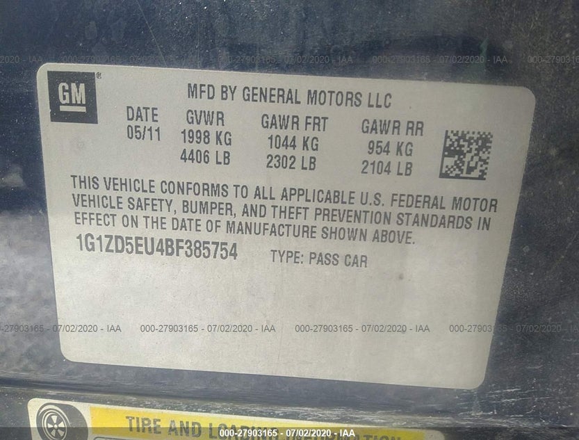 1G1ZD5EU4BF385754