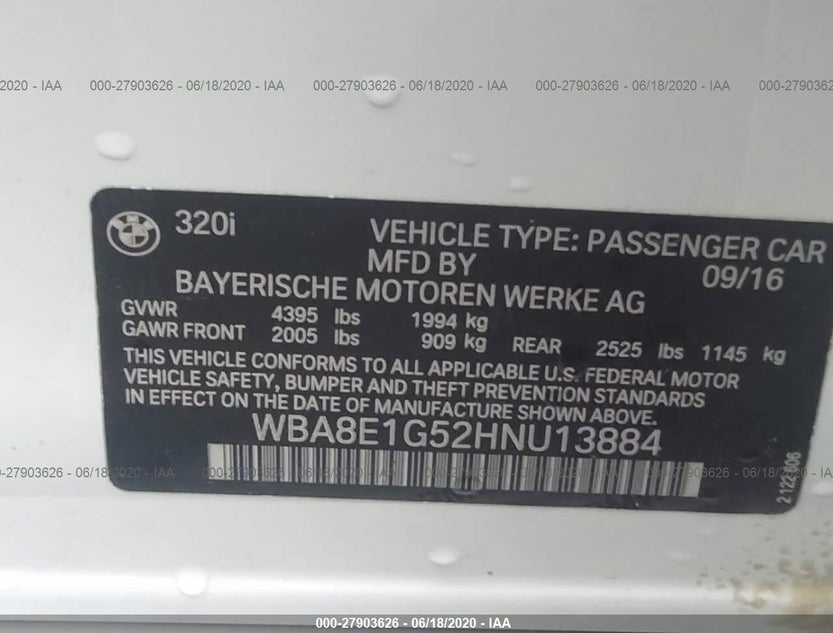 WBA8E1G52HNU13884