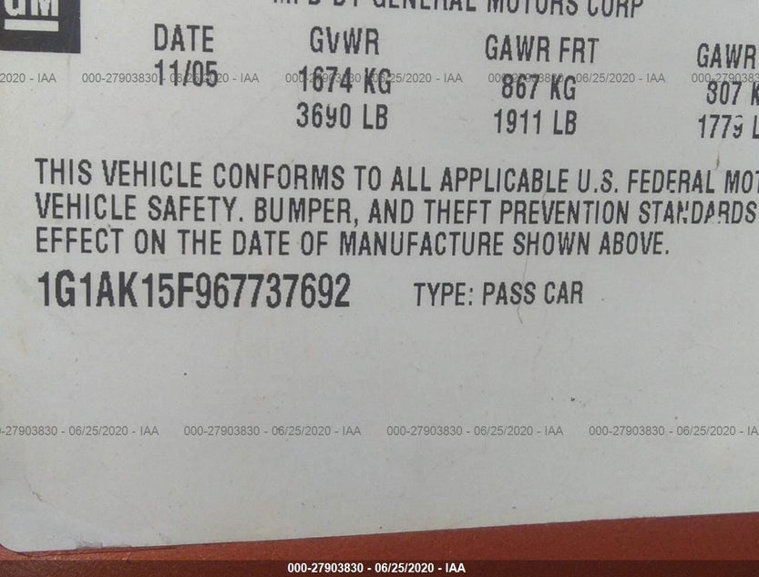 1G1AK15F967737692